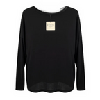 Bitte Kai Rand Grey Black Long Sleeve Top UK 8/10