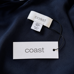 Coast Asymmetric Pansy Print Dress