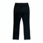 Brandon Thomas Women's Black Suede Straight Leg Trousers US 8 UK 12