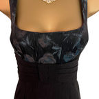 Nanette Lepore Grey & Blue High Waisted Dress  UK 10