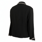 Caroline Charles London Black Tweed Jacket UK 14