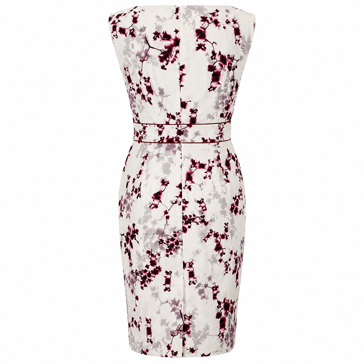 Phase Eight Hana Cream & Pink Blossom Dress UK 18