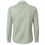 Tommy Hilfiger Tailored Fit Green & White Striped Shirt – Size L - Fitted 41/16