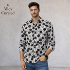 Paul Smith PS Black & White Floral Print Shirt XL
