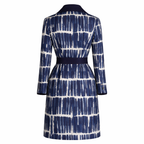 Weekend Max Mara Reversible Coat, Navy & White UK 14