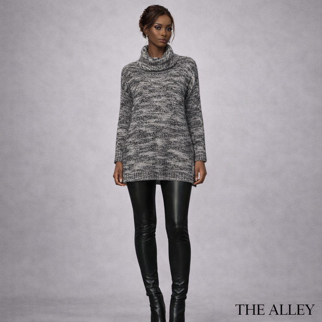 Label Lab Black White Slouchy Jumper UK 12/14