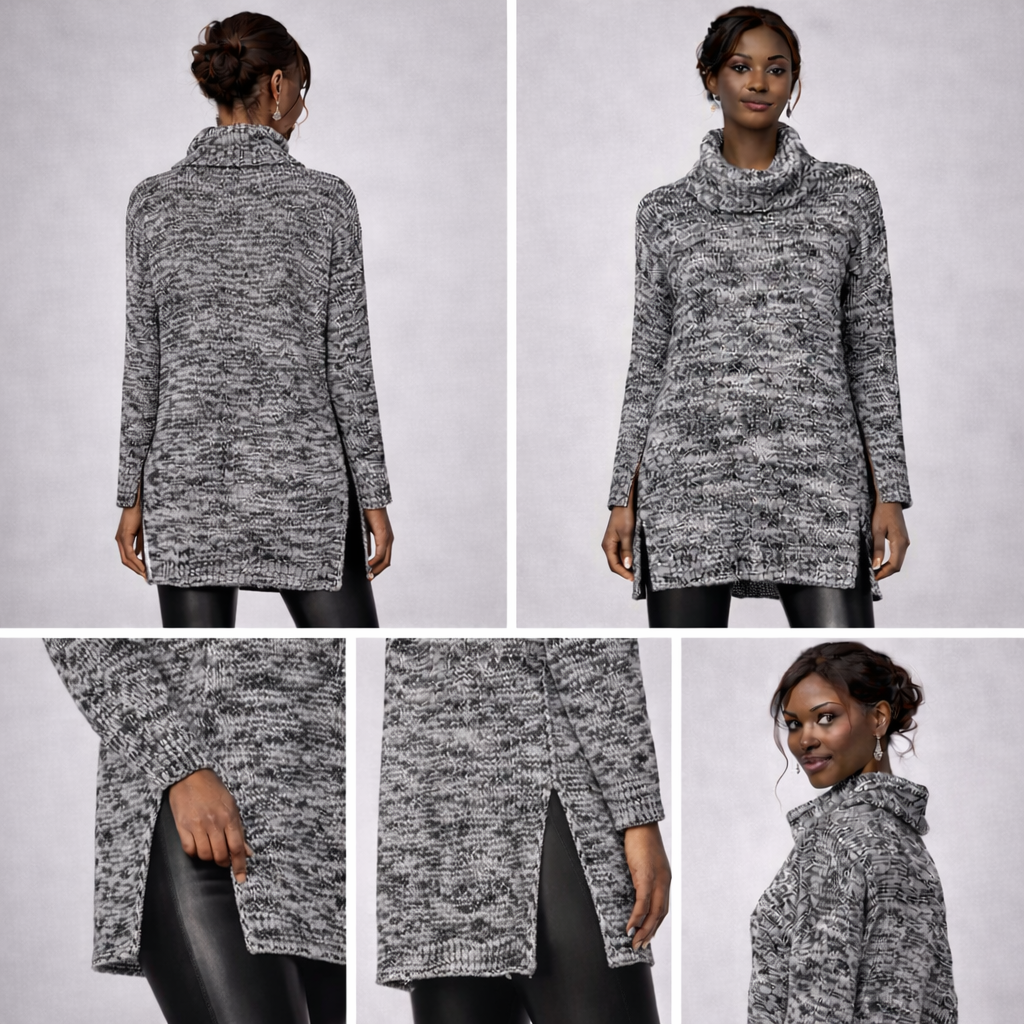 Label Lab Black White Slouchy Jumper UK 12/14
