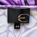 Just Cavalli Purple Silky Summer  Dress UK 12 Designer