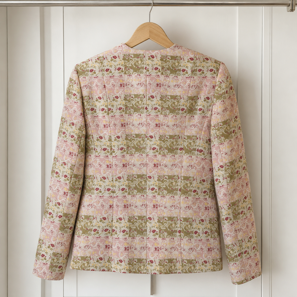 Paule Vasseur Silk Jacquard Occasion Jacket – UK 14