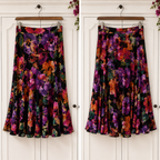 Joseph Ribkoff Vintage Floral Panel Flippy Skirt UK 12