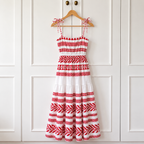 Lipsy Aztec Embroidered Cotton Maxi Dress UK 6 NWT