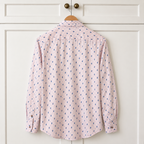 Ted Baker Men's Paisley Print Shirt Pink Stripe Size L