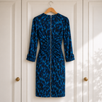 Whistles Blue Silk Dress UK 10