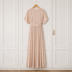 Kaleidoscope Champagne Silky Maxi Dress UK 16