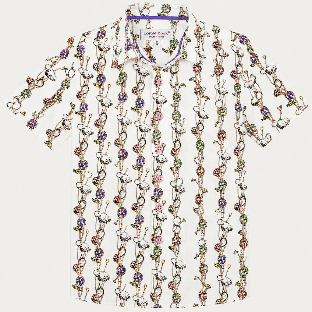 Coton Doux Mens Shirt Size 41/16 Large