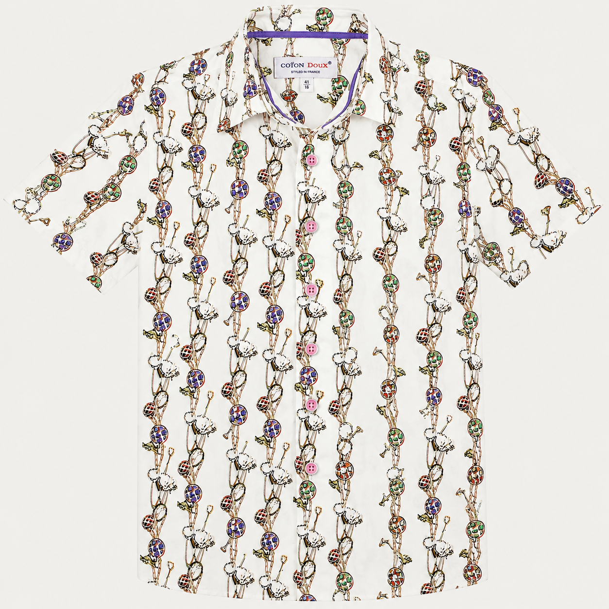 Coton Doux Mens Shirt Size 41/16 Large