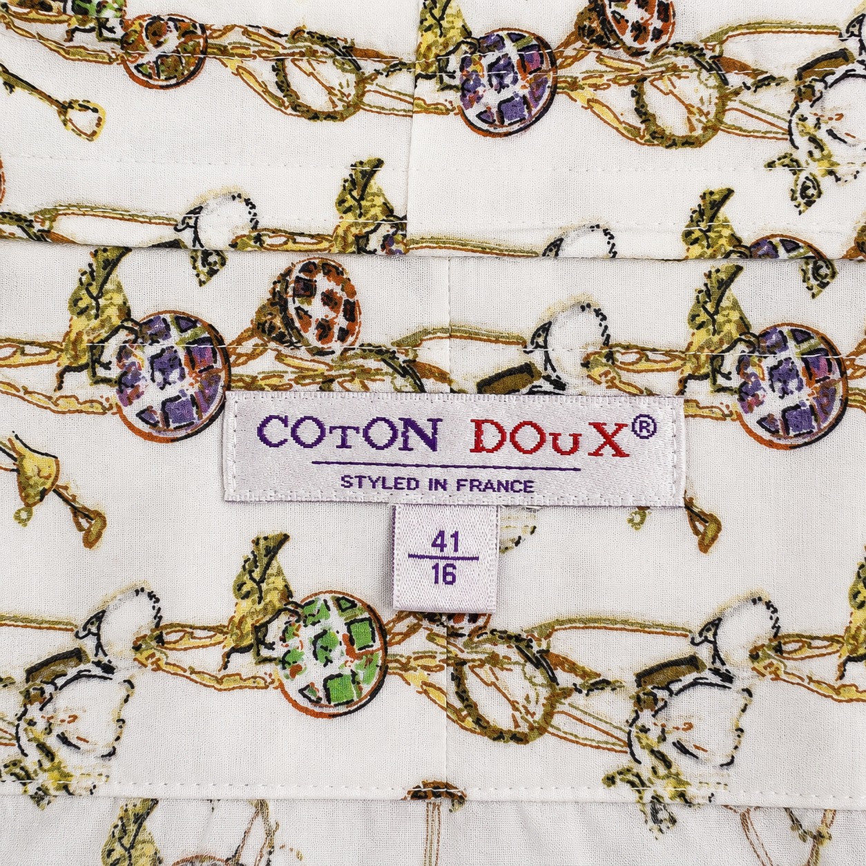 Coton Doux Mens Shirt Size 41/16 Large