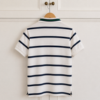 Polo Ralph Lauren Striped Polo Shirt White Navy Size S