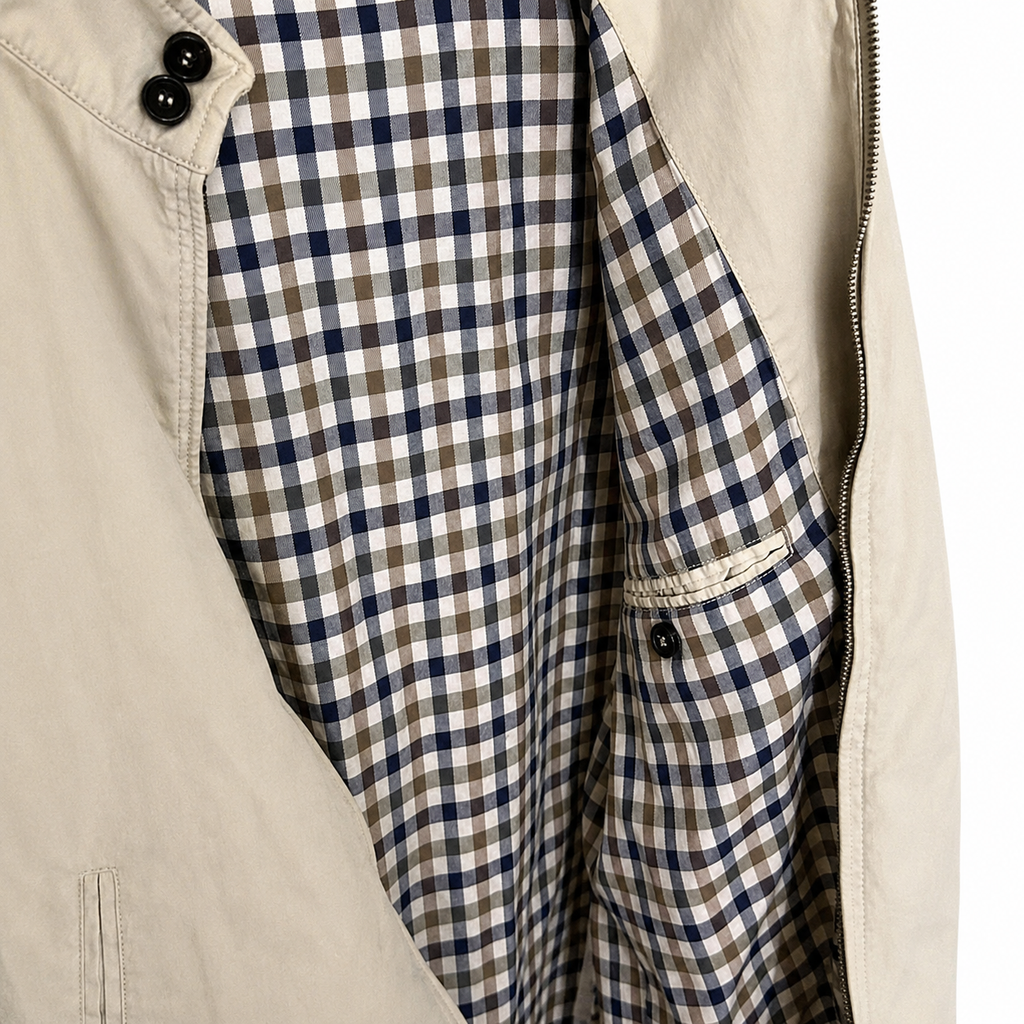 Aquascutum Mens Vintage Harrington Jacket Beige Size M
