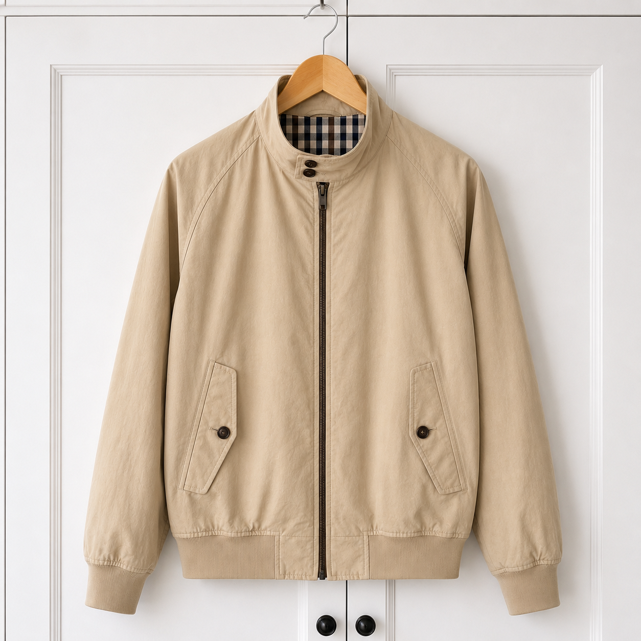 Aquascutum Mens Vintage Harrington Jacket Beige Size M