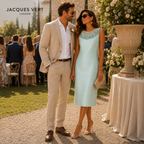 Jacques Vert Mint Green Shantung Slub Dress UK 12