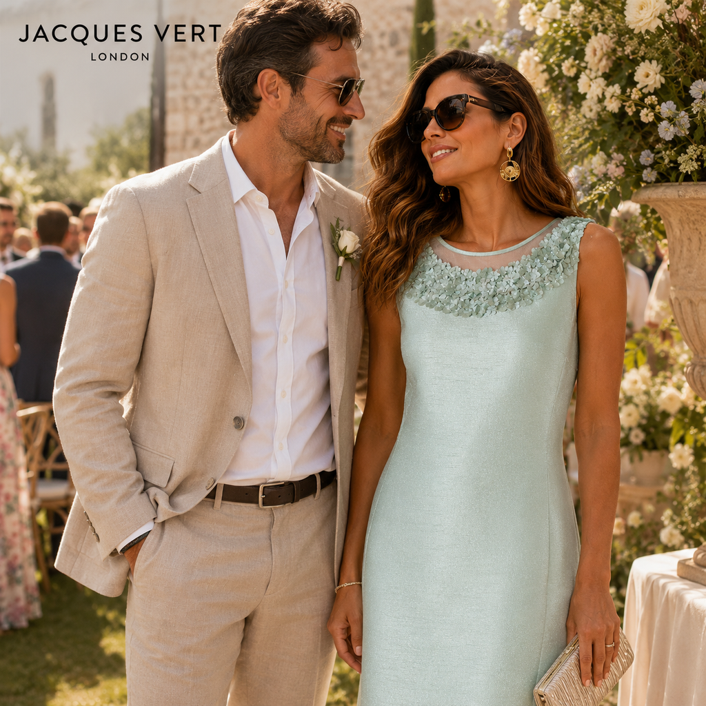 Jacques Vert Mint Green Shantung Slub Dress UK 12