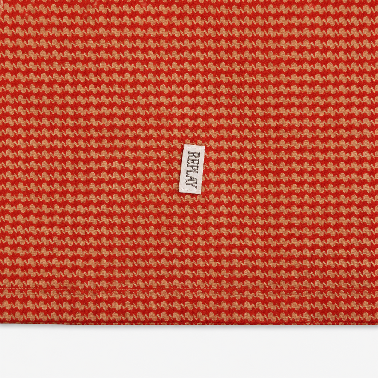 Replay Italy 100% Cotton Jersey Shirt Orange Size L