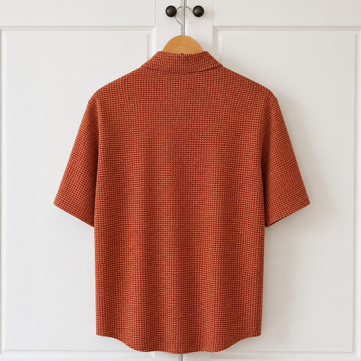 Replay Italy 100% Cotton Jersey Shirt Orange Size L