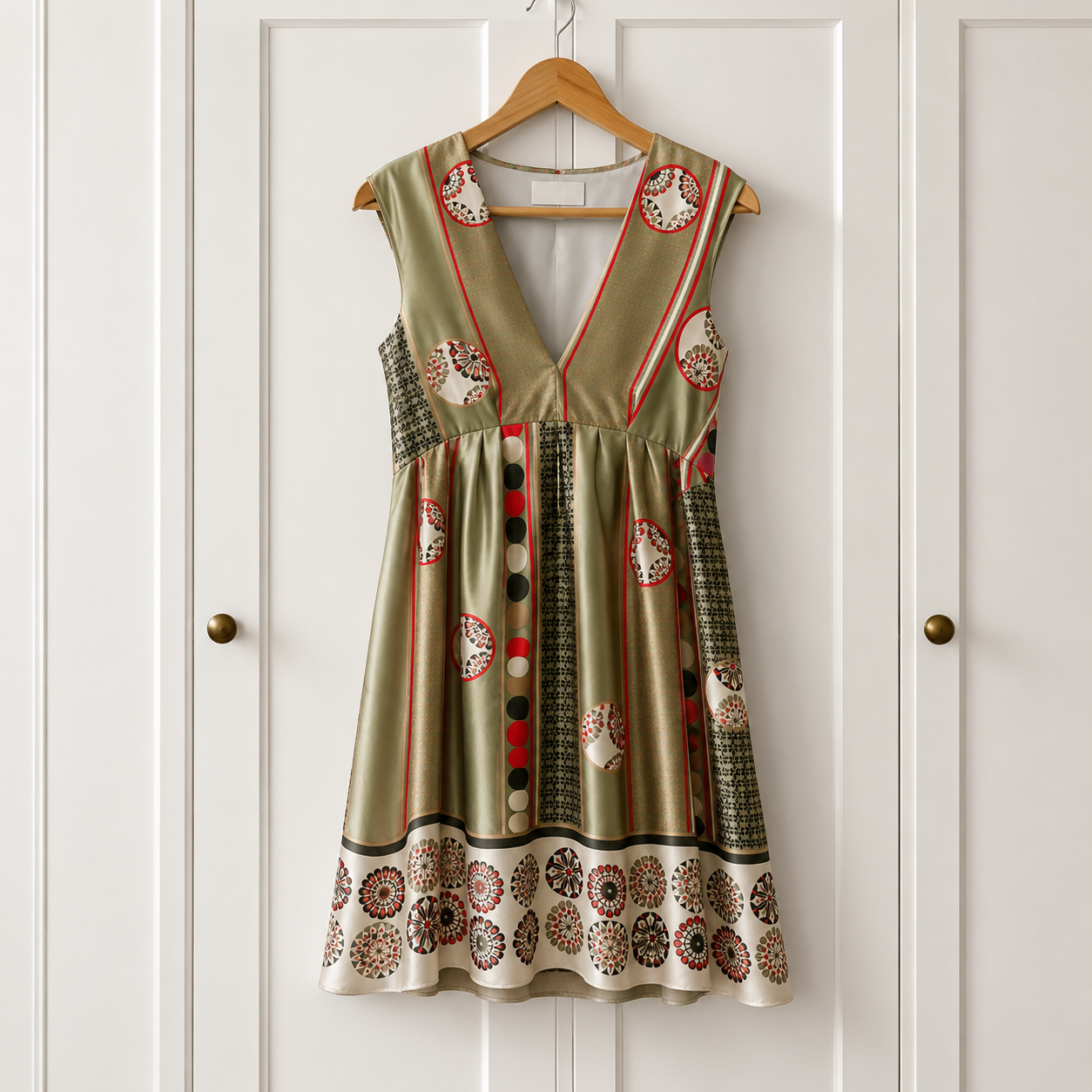 Anteprima Milano 100% Silk Print Dress UK 8 IT40