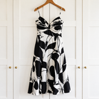 Amanda Wakeley Elements Monochrome Dress UK 16 BNWT