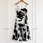 Amanda Wakeley Elements Monochrome Dress UK 16 BNWT