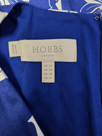 Hobbs Lauren Blue Floral Cotton Dress UK 10