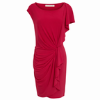 Gina Bacconi Fuchsia Ruched Cocktail Dress K 16