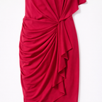 Gina Bacconi Fuchsia Ruched Cocktail Dress K 16
