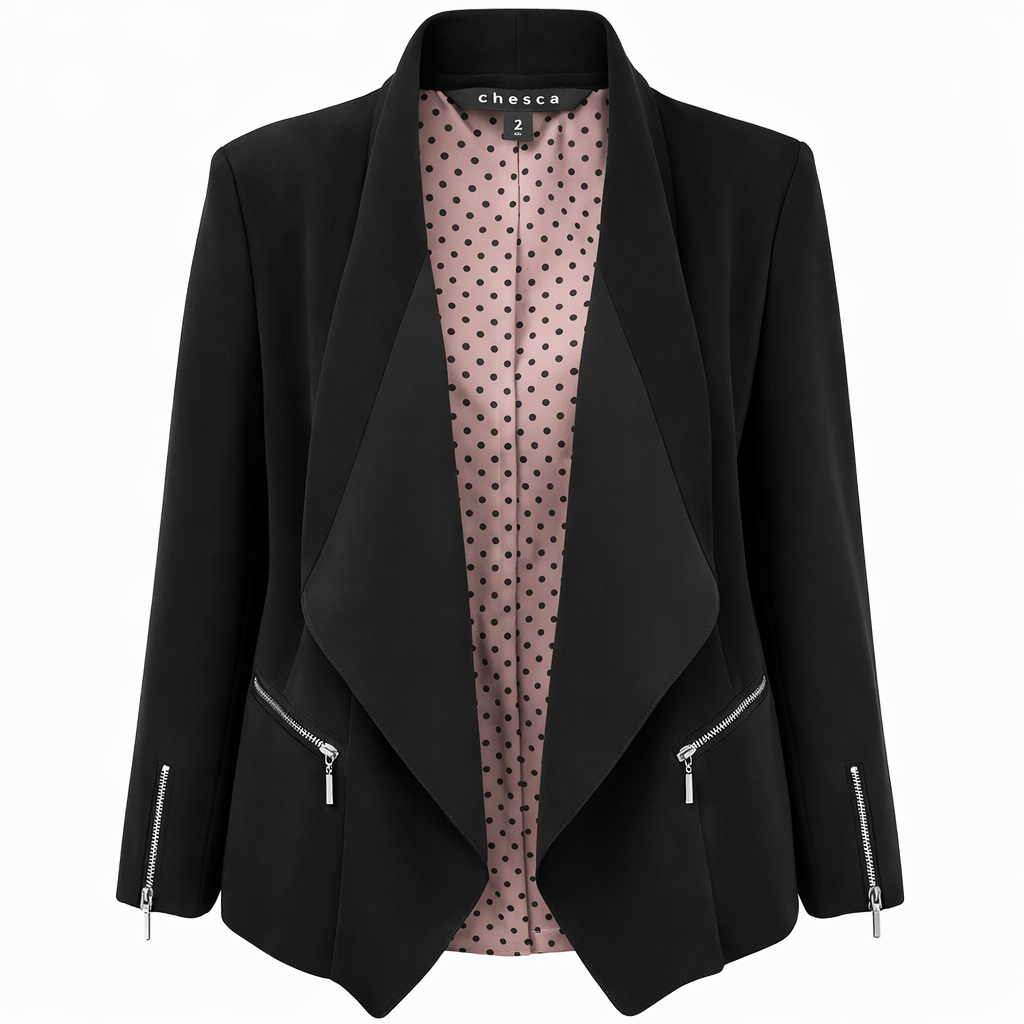 Chesca Black Waterfall Jacket UK 16/18