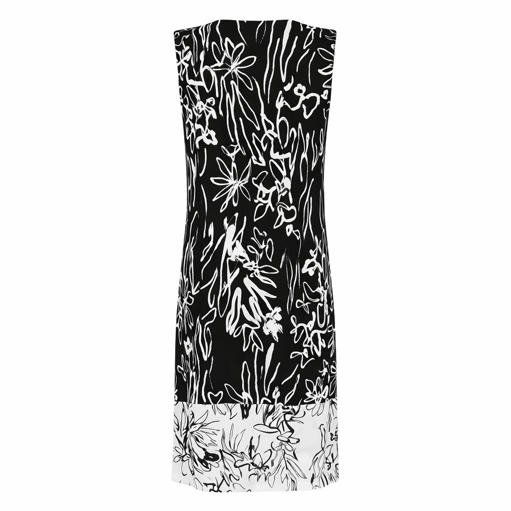 French Connection Black White Dress UK 8