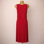 LK Bennett Red Sleeveless Midi Dress UK 14