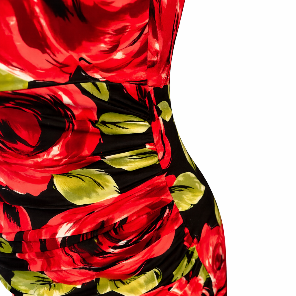 Phase Eight Ruched Crossover Neck Stretch Dress UK 10