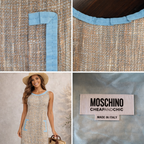 Moschino Cheap & Chic Silk & Cotton Tweed Dress UK 8