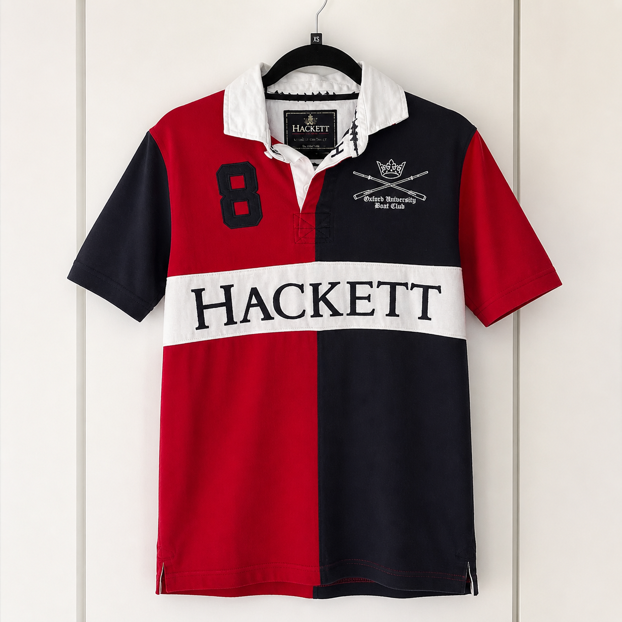 Hackett London Cotton Polo Shirt Oxford Boat Club XS