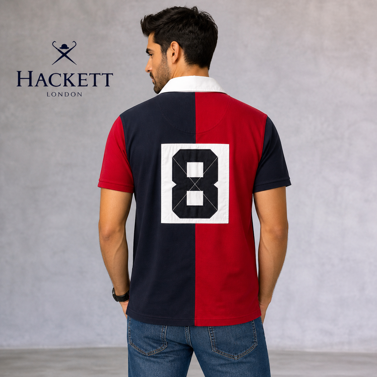 Hackett London Cotton Polo Shirt Oxford Boat Club XS