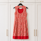 Nanette Lepore Cotton & Silk Beaded Dress US 4 UK 8