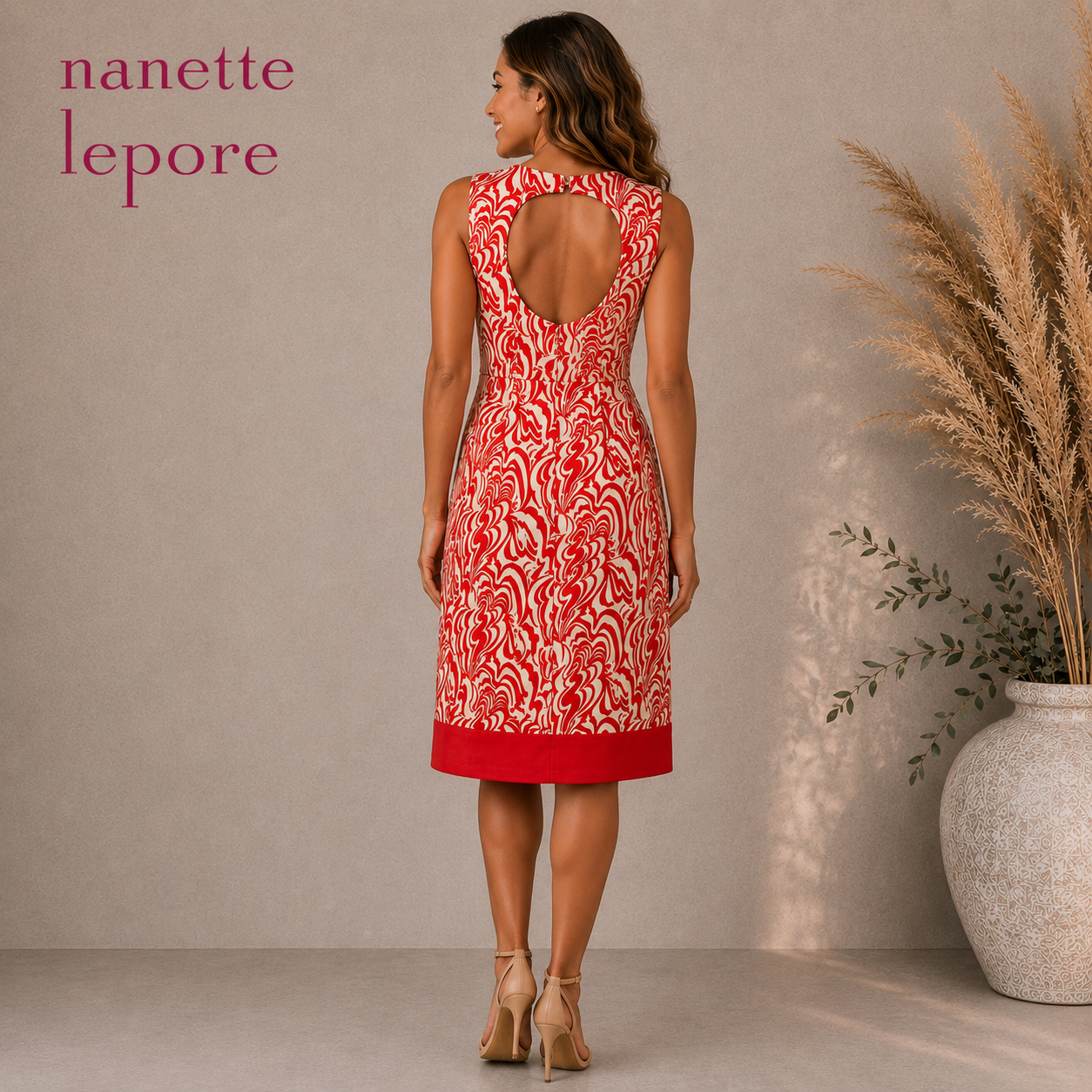 Nanette Lepore Cotton & Silk Beaded Dress US 4 UK 8