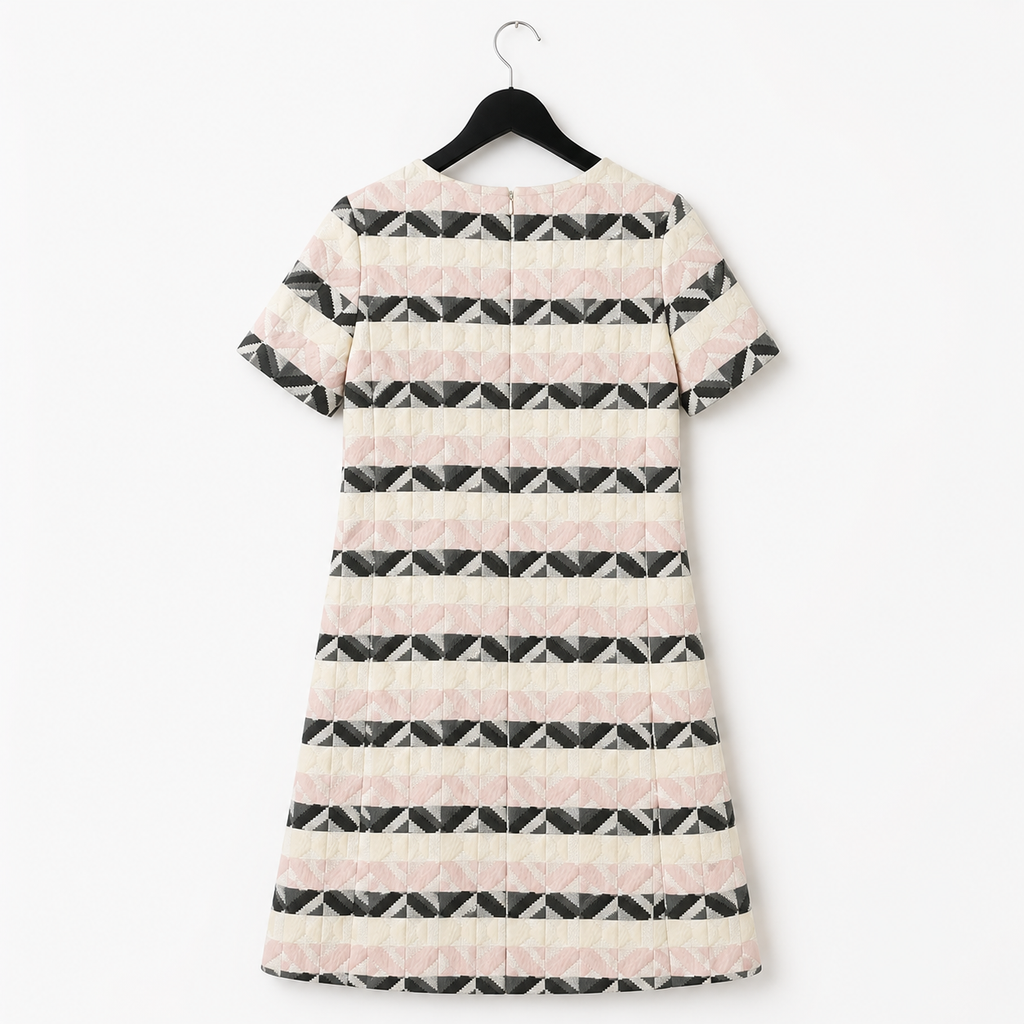 Max Mara Weekend Geometric A-Line Dress UK 6