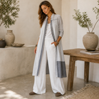 Nitya 100% Cotton Longline Jacket UK 10