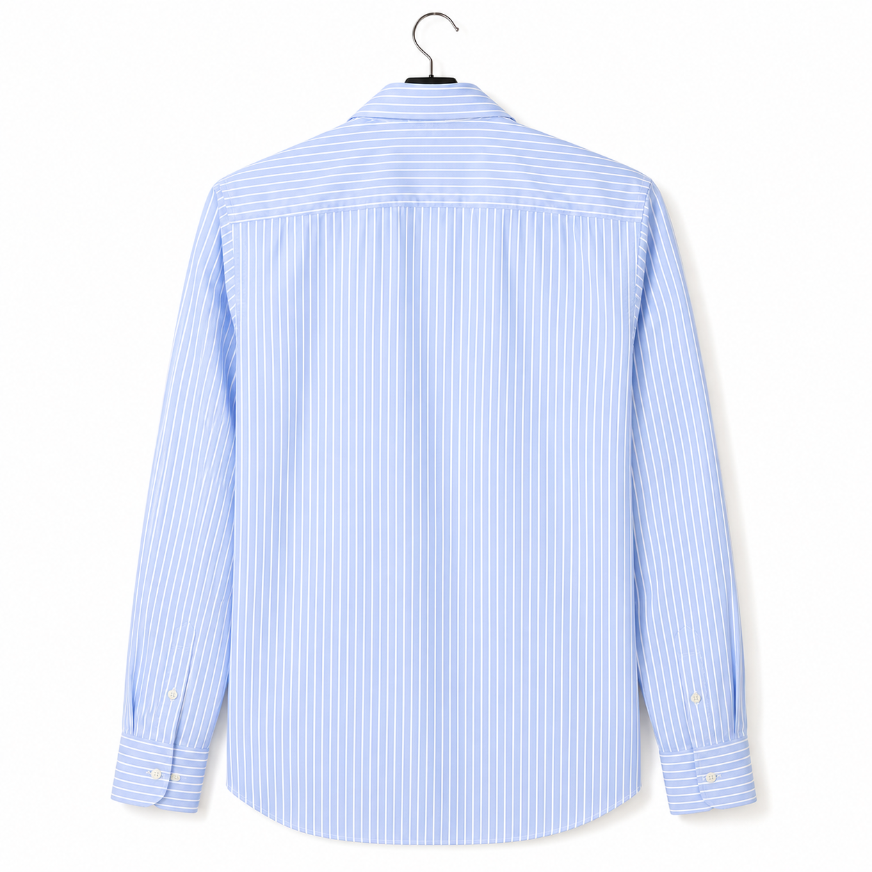 Tommy Hilfiger Fitted Blue Stripe Shirt Size M - 40/15 3/4"