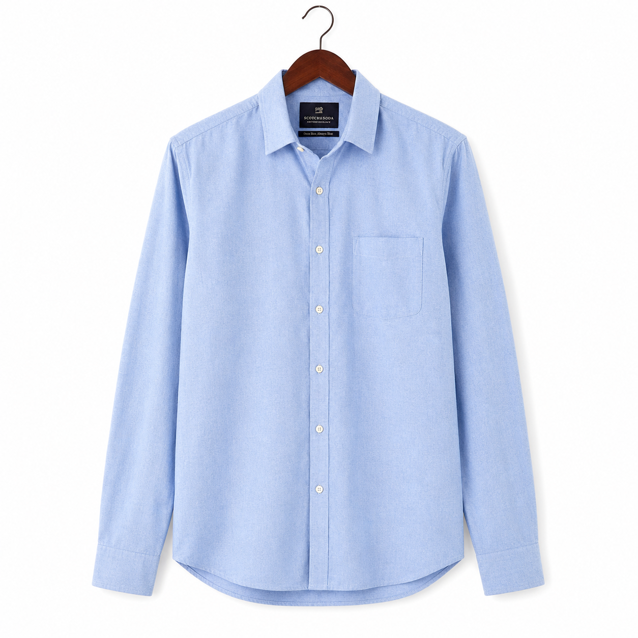 Men’s Scotch & Soda Blue Cotton Shirt Size L