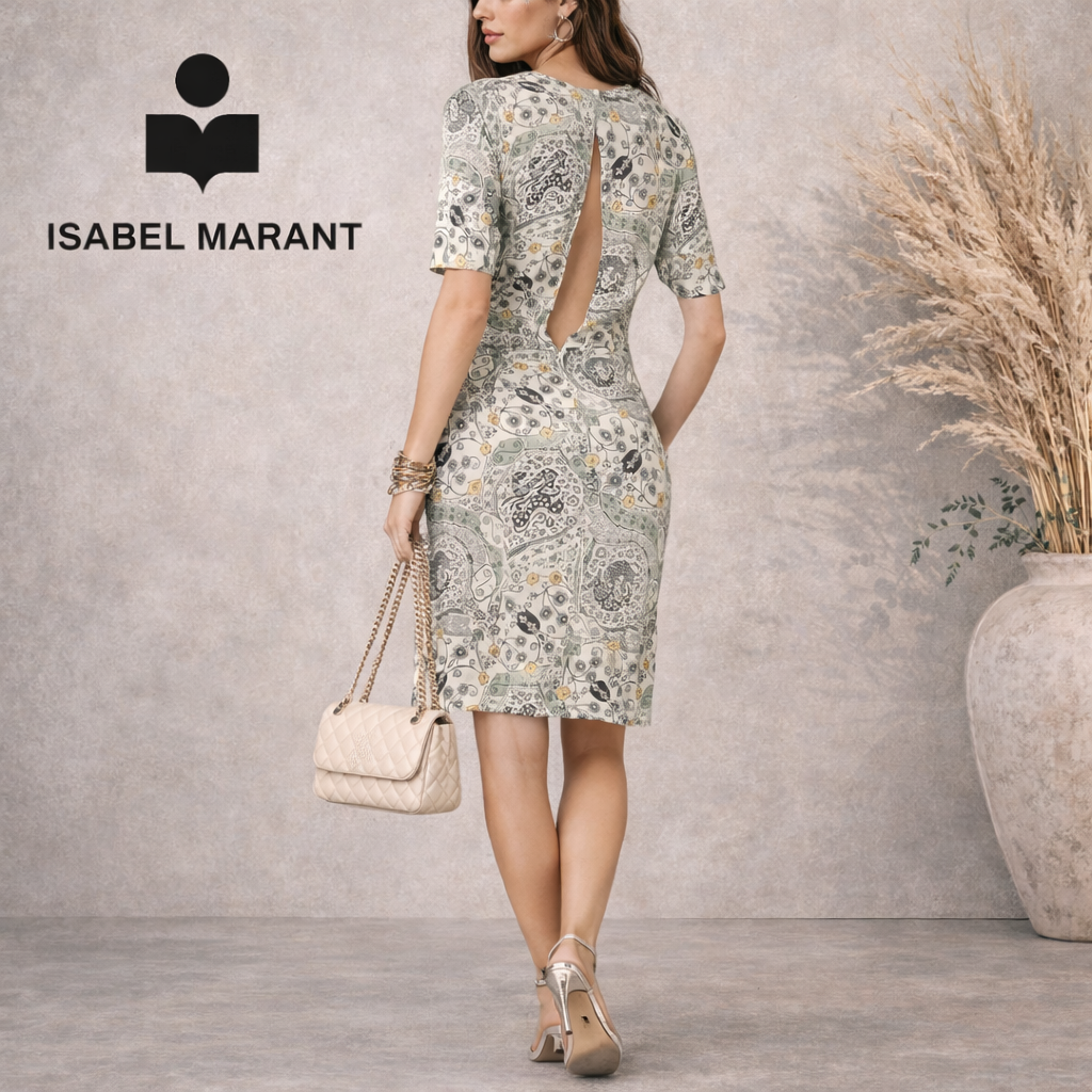Isabel Marant Étoile Bardeny Twist-Front Dress UK 14