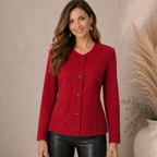 Giancarlo Piazza Roma Italian Vintage Red Suede Jacket UK 14