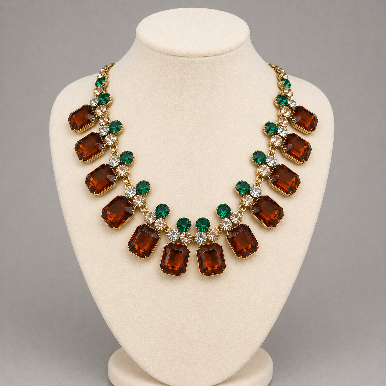 Nali Coloured Crystal Statement Necklace